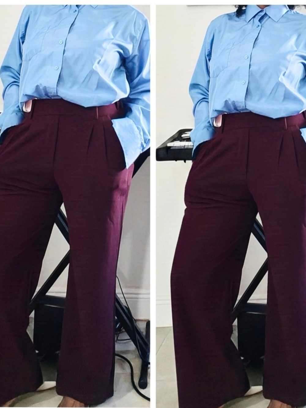 Women's Pants in Plum